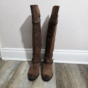 Sam Edleman Brown Suede Over The Knee Boots 7.5